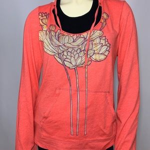 FREE PEOPLE Colorful Flower Light Hoodie